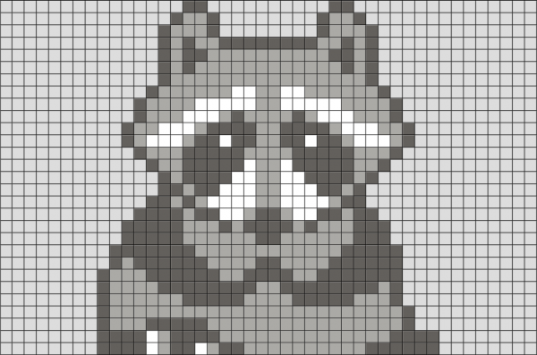 Жаккардовый узор енот