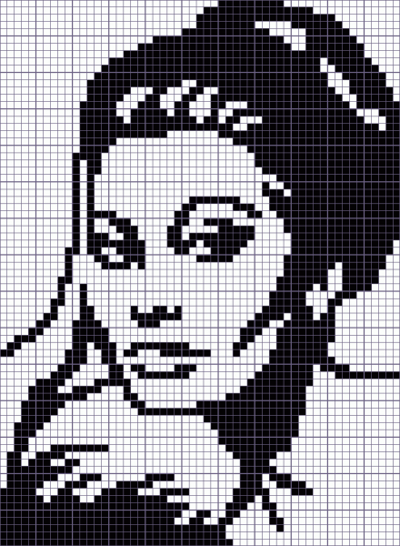 Портреты по клеточкам