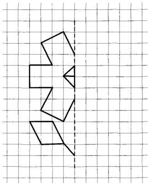Дорисовывание симметричной половины изображения