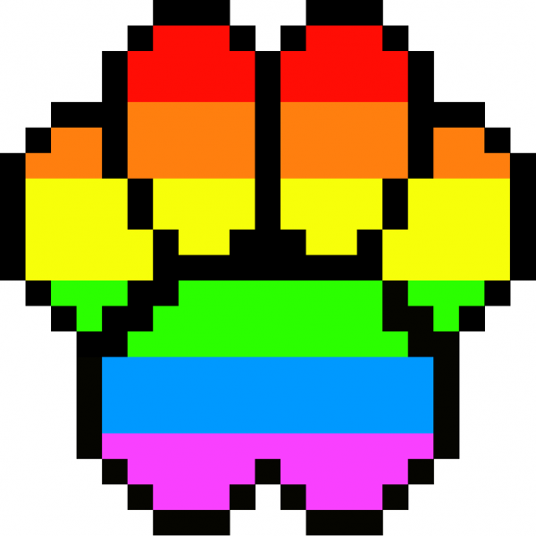 Радужные лапки в клеточку