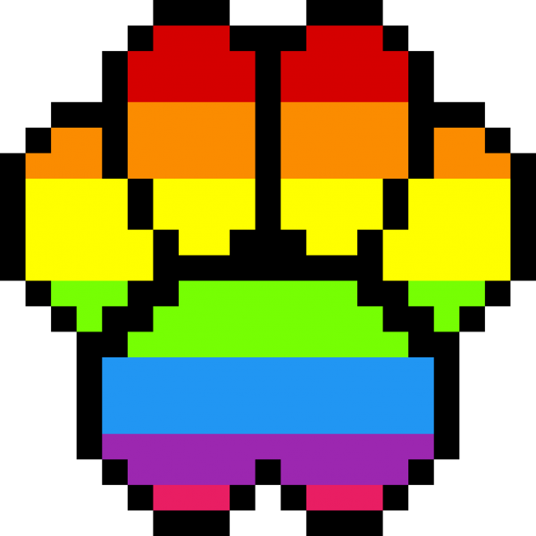 Пиксель арт цветной