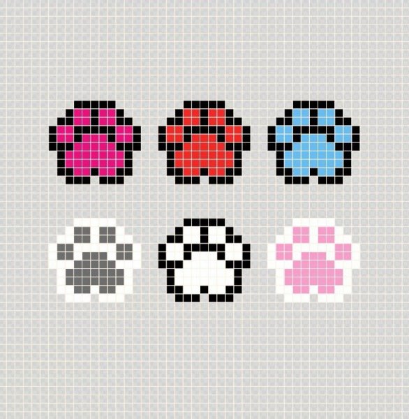 Простенький узор пиксельный