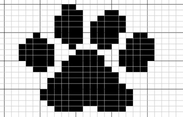 Жаккард лапки кошки