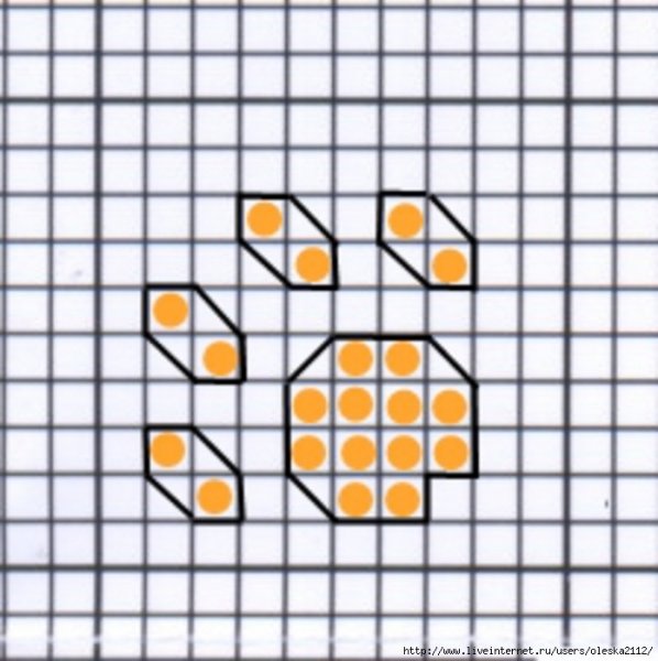 Кошачьи лапы вышивка крестом