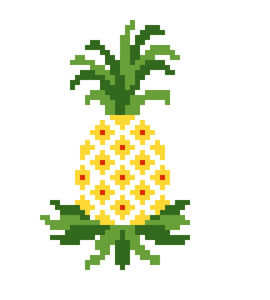 Ананас вышить крестиком