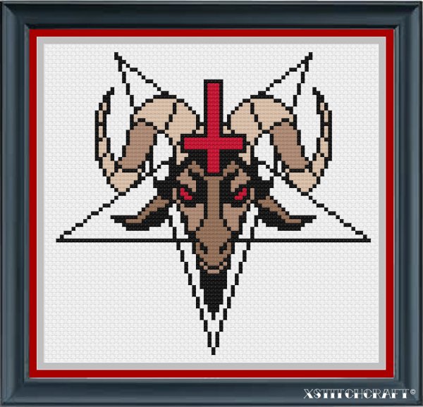 Вышивка пентаграмма