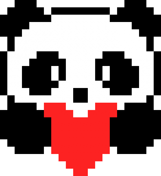 Рисунки по клеточкам Панда