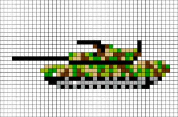 Танк по клеточкам