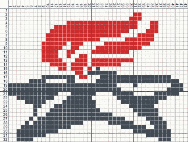 Вышивка крестом ко Дню Победы