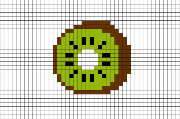 Рисование по клеточкам еда