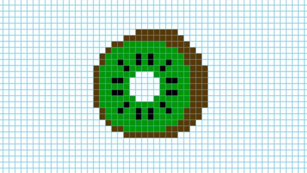 Рисование по клеточкам в тетради Кактус