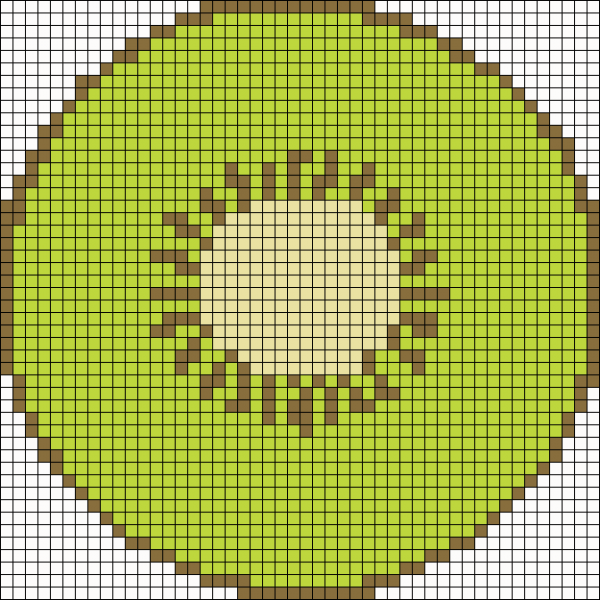 Круглые рисунки по клеточкам