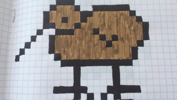 Диктант по клеточкам из МАЙНКРАФТА