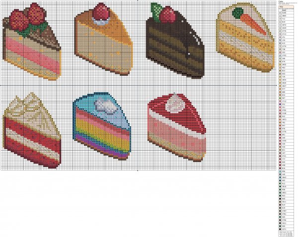 Вышивка крестом сладости