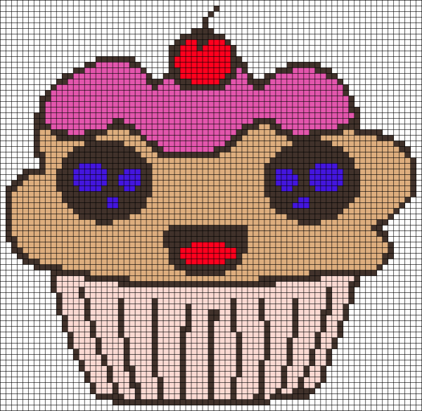 Рисование по клеточкам сладости