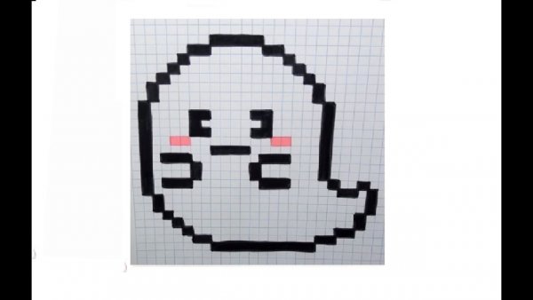 Рисунки по клеточкам в тетради приведение