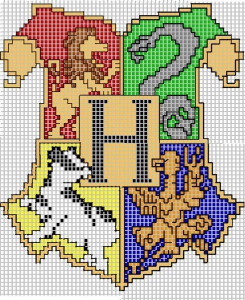 Вышивка крестиком Хогвартс Гарри Поттер