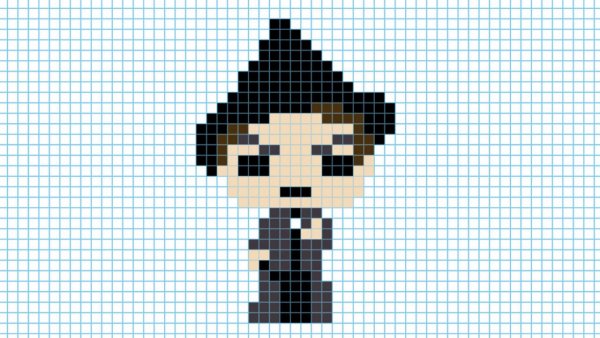 Гарри Поттер по клеточкам в тетради