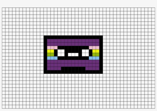 Телевизор по клеточкам