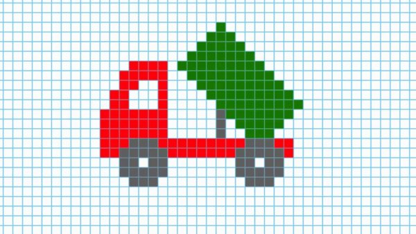 Машинки в клеточку