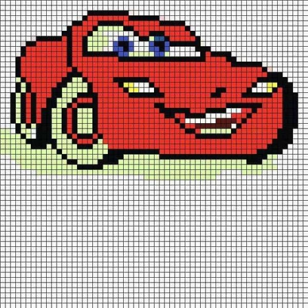 Машинки в клеточку