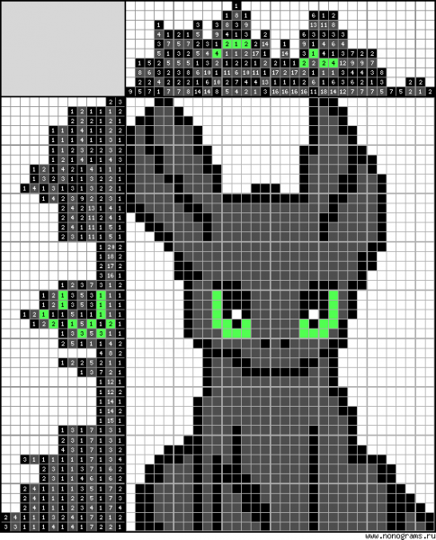 Беззубик по клеточкам