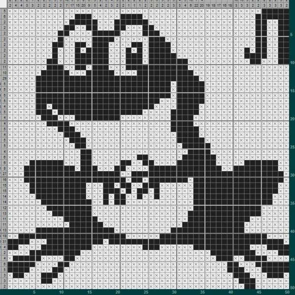 Нонограмма Лягушонок