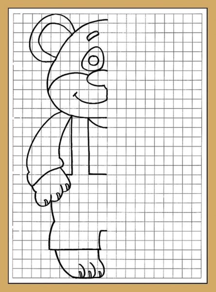 Расскраскапо клеточкам