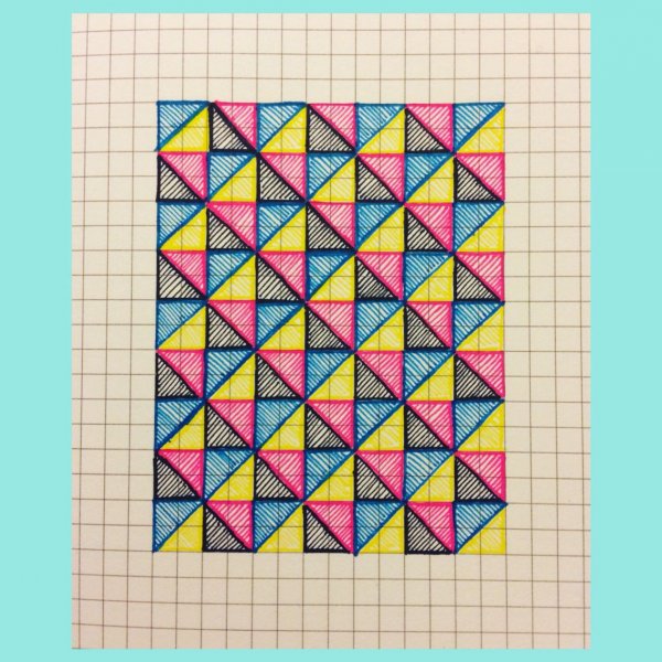 Геометрический орнамент клетка