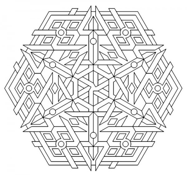 Сложные геометрические узоры