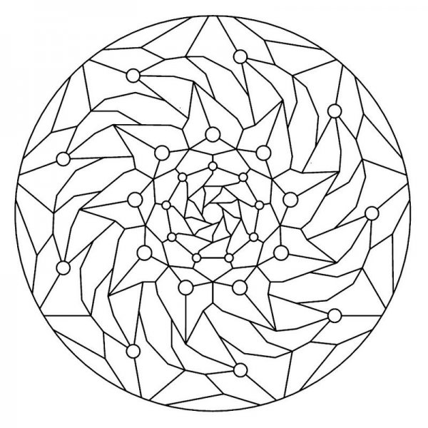 Мандала раскраска