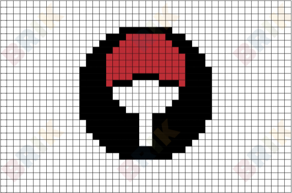 Клан Учиха пиксель арт