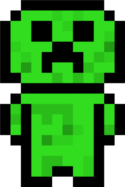 КРИПЕР майнкрафт pixelart