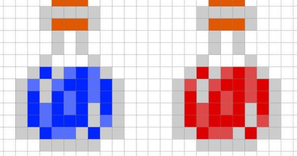 Язелья из МАЙНКРАФТА по клеточкам