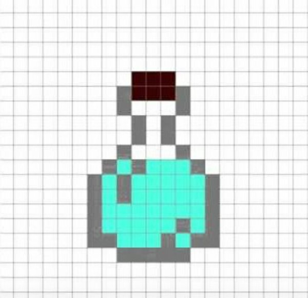 Рисунки по клеточкам в тетради майнкрафт