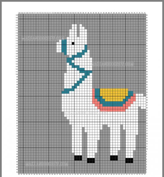 Вышивка крестом для начинающих альпака