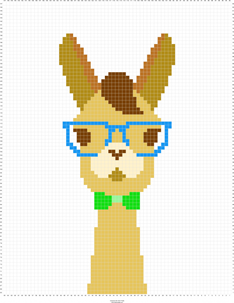 Рисование по клеточкам альпака