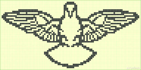 Рисование по клеточкам Орел