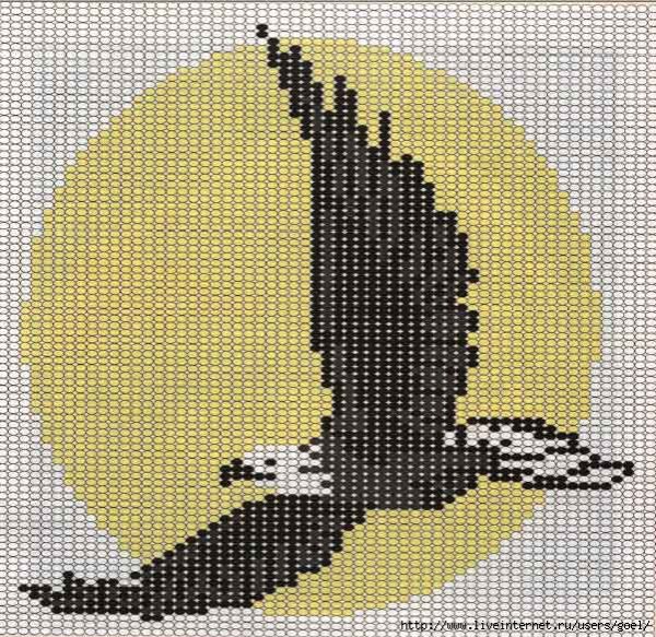 Вышивка крестиком Орел схема