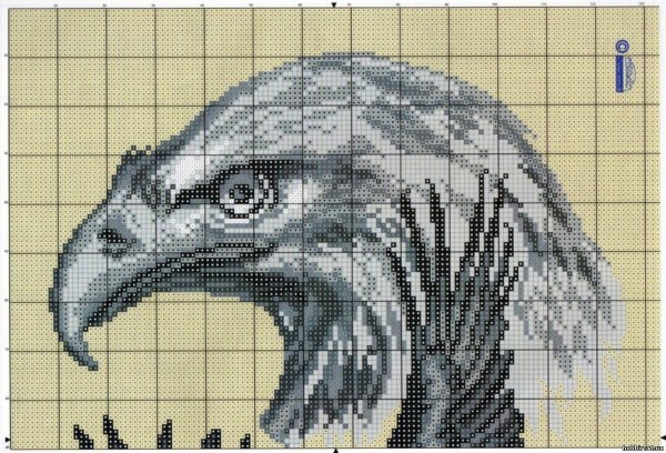 Вышивка крестиком Орел