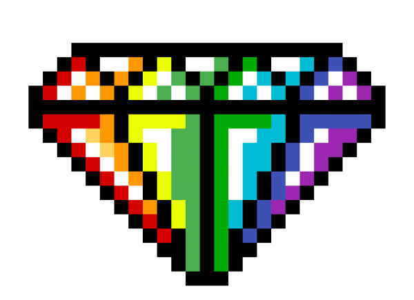 Рисование по клеточкам Алмаз