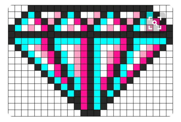 Алмаз по клеткам