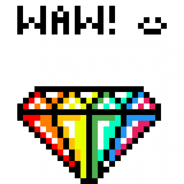 Рисование по клеточкам Алмаз