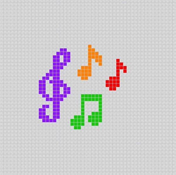 Пиксельные рисунки по клеточкам