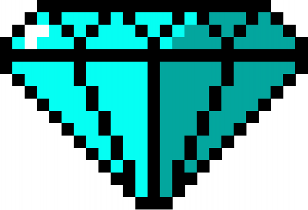 Рисунки по клеточкам Алмаз