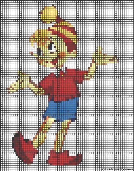 Мультяшные герои для вышивки