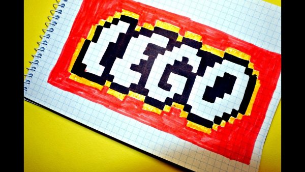 Рисование по клеточкам лего