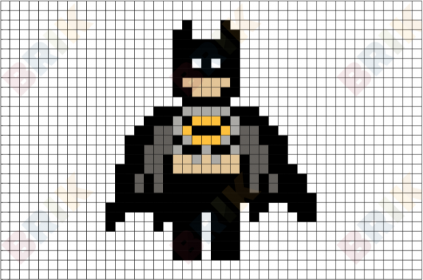 Бэтмен пиксель арт