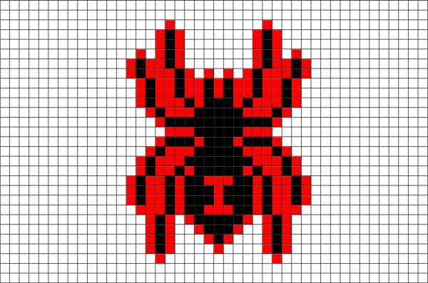 Паук пиксель