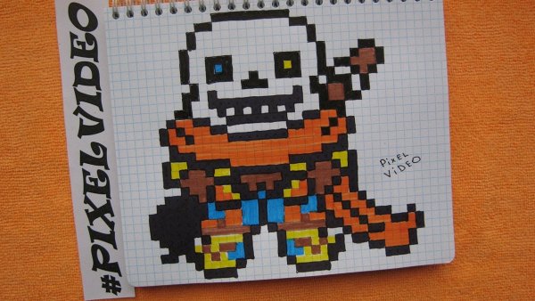 Инк Санс по клеточкам